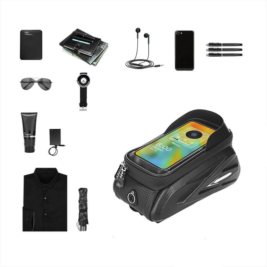 Waterproof Bike Saddle Bag - Waterproof bike saddle bag with touchscreen & mobile phone compartment