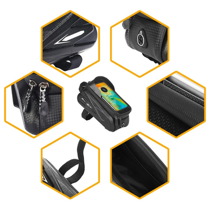 Waterproof Bike Saddle Bag - Waterproof bike saddle bag with touchscreen & mobile phone compartment