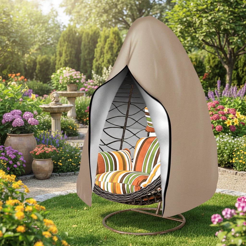 GARDENHIDE – Wasserdichte Schutzhülle für Eierstühle für ganzjährigen Schutz im Freien 1