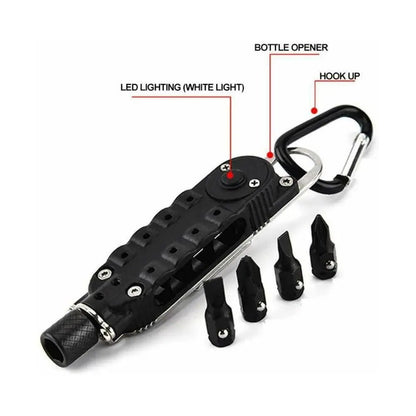GEARLITE – Taschenschraubendreher mit LED-Taschenlampe und Öffner 5