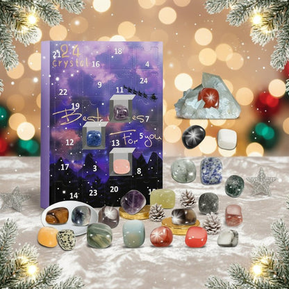 GEMMASANTA – Kristall-Edelstein-Adventskalender mit 24-tägigem Weihnachtscountdown 0
