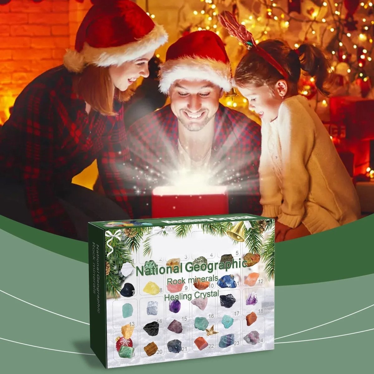 GEMMASANTA – Kristall-Edelstein-Adventskalender mit 24-tägigem Weihnachtscountdown 12