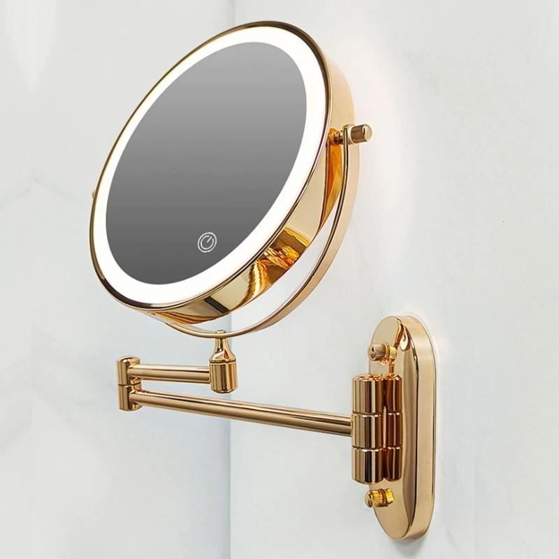 LUMIREFLEX – LED-Spiegellampe mit 5-facher Vergrößerung für präzises Make-up