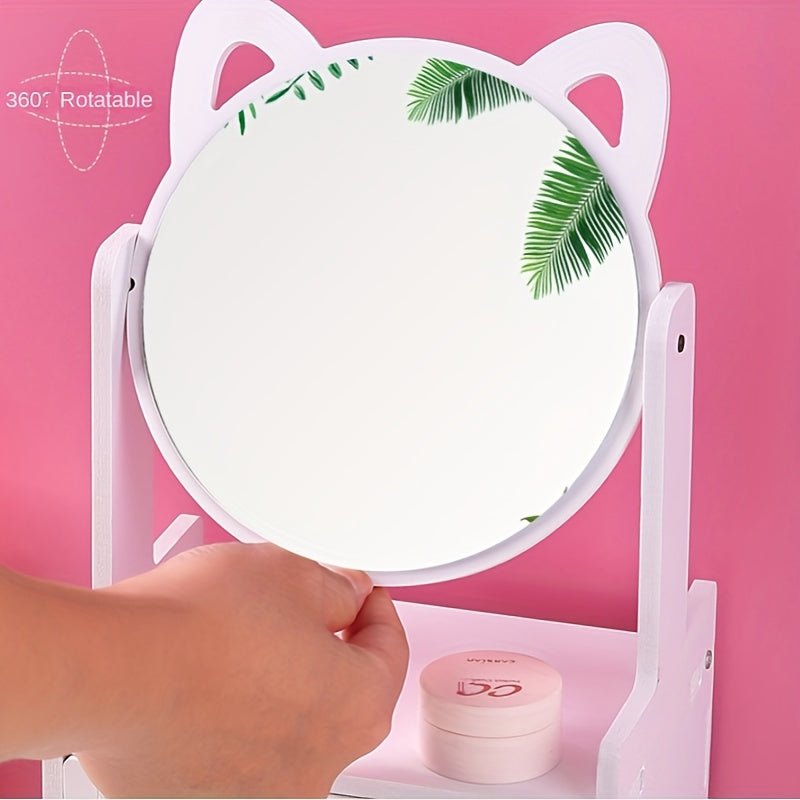 GLAMMIRROR – Schminkspiegel mit Stauraum und süßem Tischdesign 5