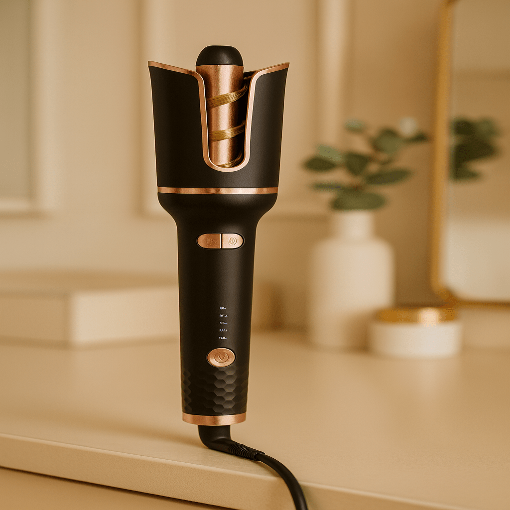 GLAMOROLL – Automatischer Keramik-Lockenstab mit drehbarem Stab und einstellbarer Temperatur 1