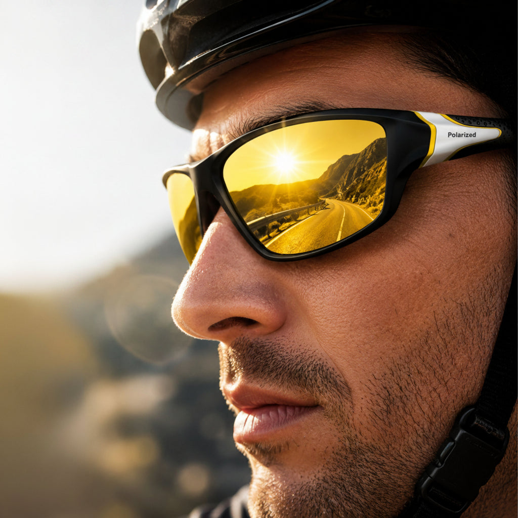 GLAREBLOCK Sportsonnenbrille mit Polarisierung, UV400-Schutz und Gummierten Bügeln 2