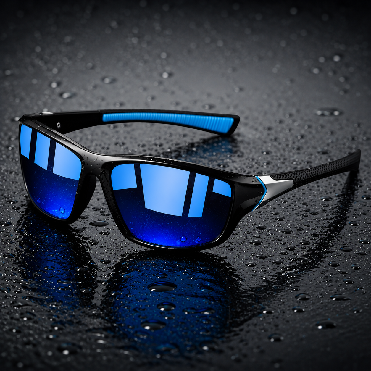 GLAREBLOCK Sportsonnenbrille mit Polarisierung, UV400-Schutz und Gummierten Bügeln 8