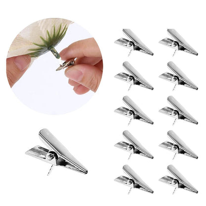 GLIMFLOR – 14,5 cm große glitzernde Weihnachtsblumen in Rosa, Rot und Gold 12