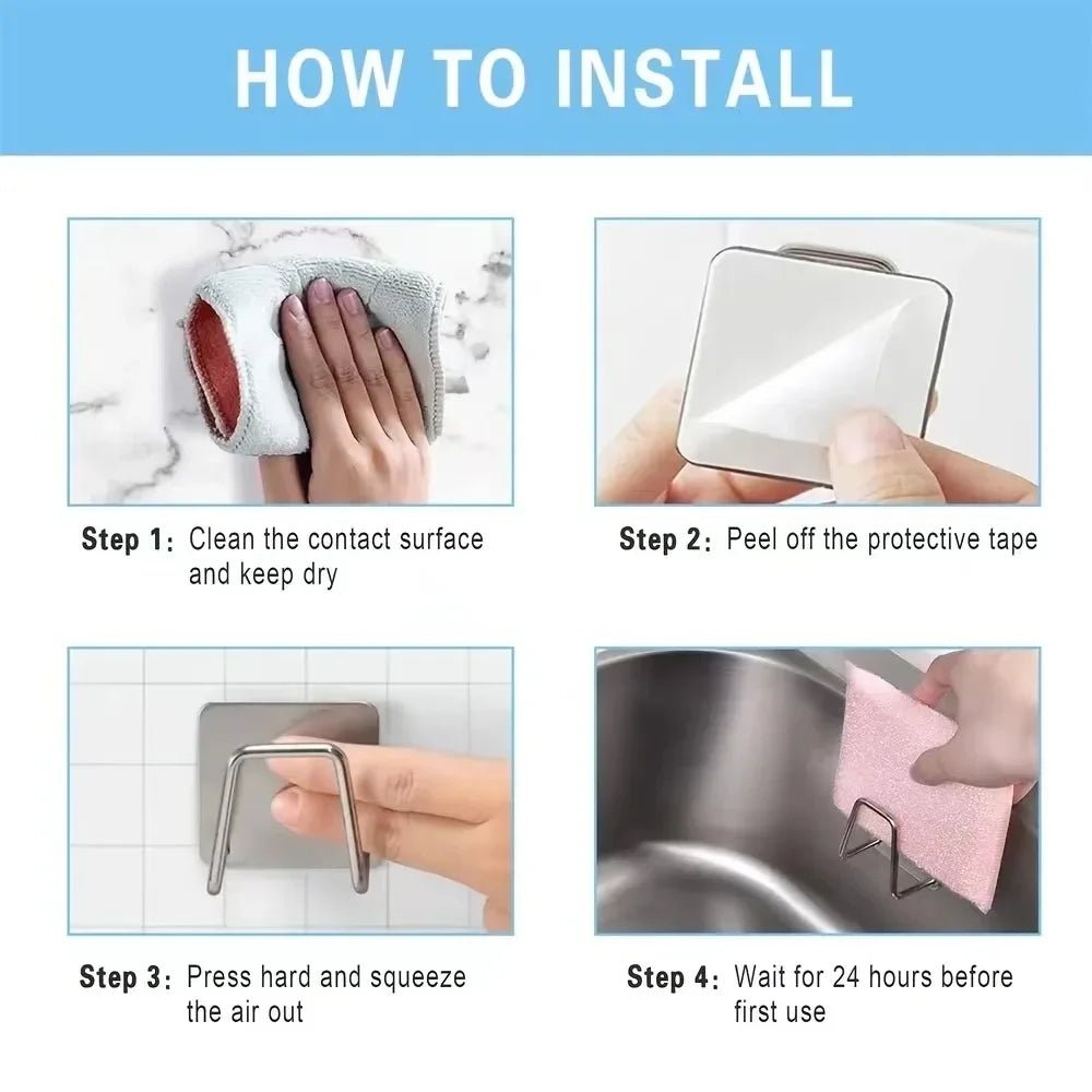 GLIMMER – Küchenorganizer aus Edelstahl für Schwämme 7