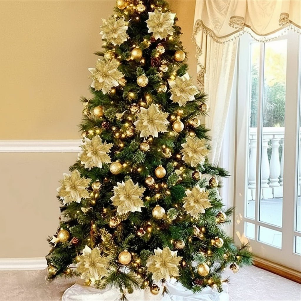 GLITZBLOSS – Glitzernde Blumenornamente für elegante Weihnachtsdekoration 0