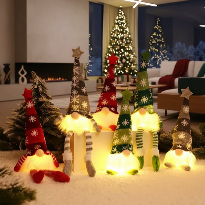 GLOWBELL – Leuchtende Weihnachtspuppe mit warmem, gelbem Schein für festliche Dekoration 8