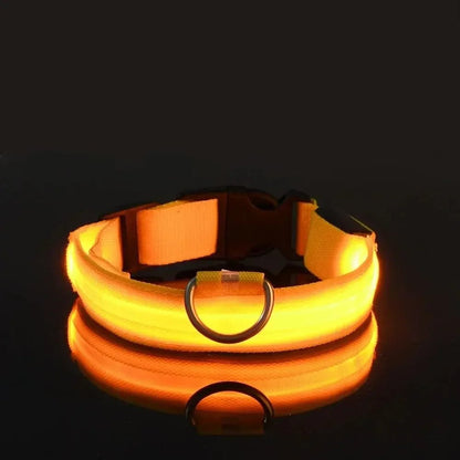 GLOWBITE – Reflektierendes LED-Halsband für Hunde, verstellbar und hell 11
