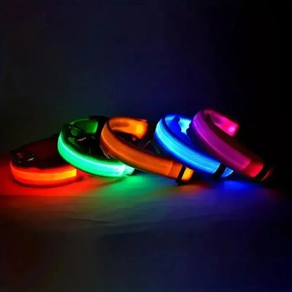 GLOWBITE – Reflektierendes LED-Halsband für Hunde, verstellbar und hell 7