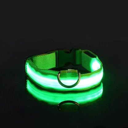 GLOWBITE – Reflektierendes LED-Halsband für Hunde, verstellbar und hell 9