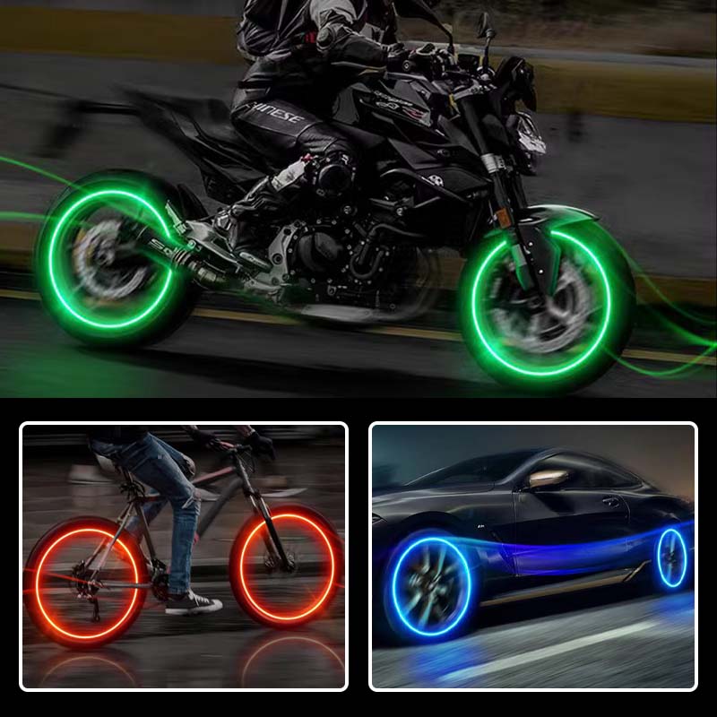 GLOWCAPS – LED-Reifenventilkappen für sicheres Fahren bei Nacht 1