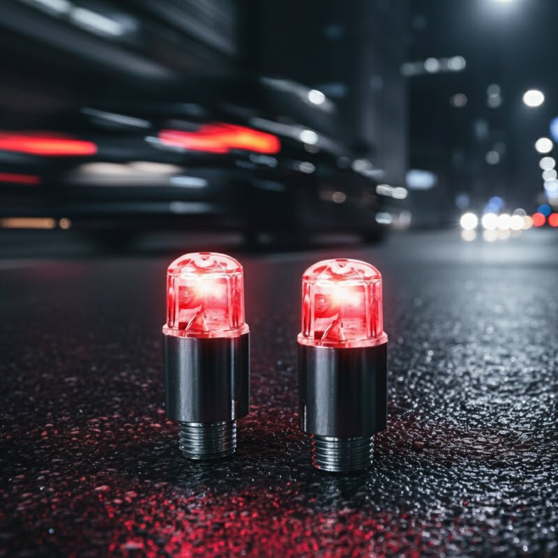 GLOWCAP – LED-Reifenventilleuchten mit Bewegungssensor für Autos, Fahrräder und Motorräder 0
