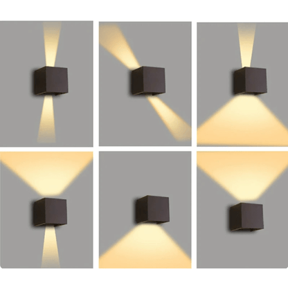 GLOWCUBE – LED-Wandleuchte mit einstellbarer Helligkeit und kabellosem Design 3