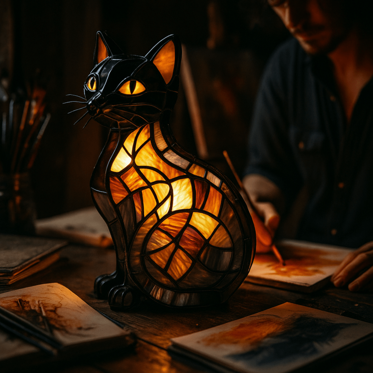 GLOWKITTY – Bezaubernde Katzen-Nachtlampe mit sanfter LED-Umgebungsbeleuchtung 6