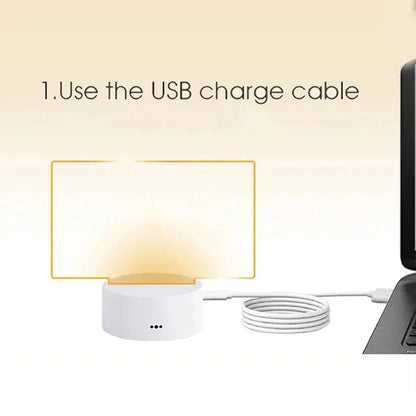 GLOWNOTE – USB-beleuchtete Nachrichtentafel mit abwischbarem Stift 5