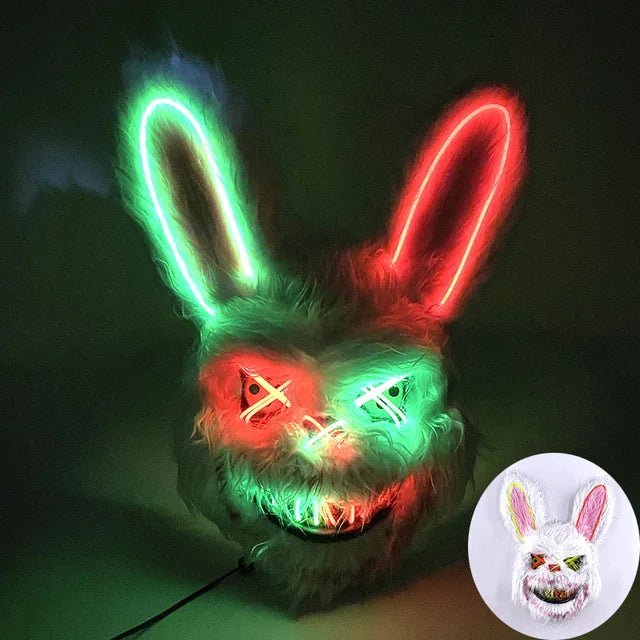 GLOWPURGE – Leuchtende LED-Maske mit Neoneffekten 10