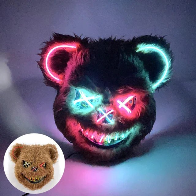GLOWPURGE – Leuchtende LED-Maske mit Neoneffekten 7
