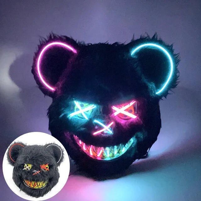 GLOWPURGE – Leuchtende LED-Maske mit Neoneffekten 8