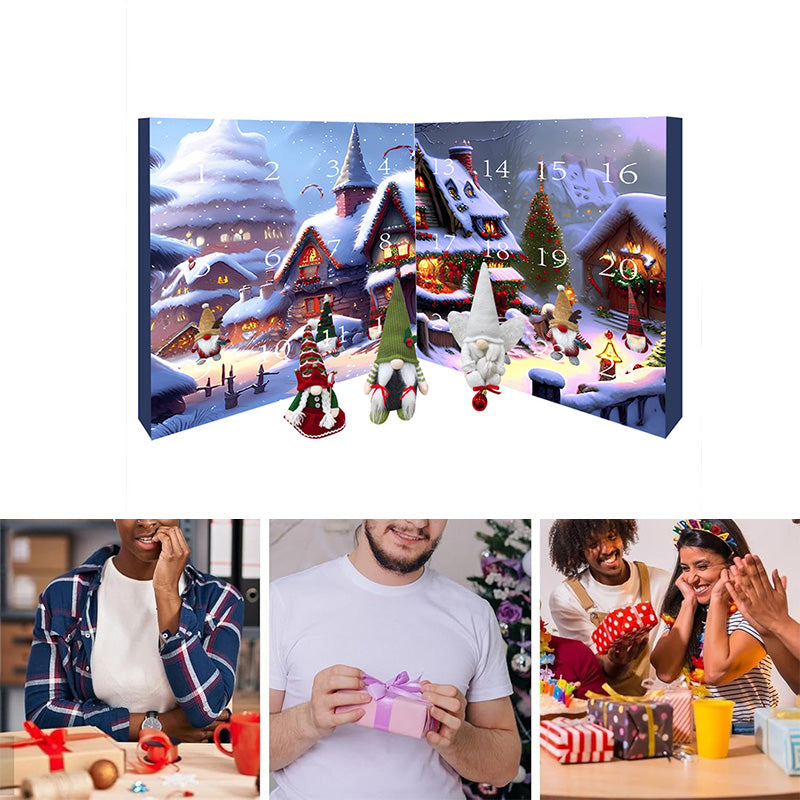 WINTERWHISP 2025 – Handgemachter Plüsch-Wichtel-Adventskalender für festliche Erinnerungen