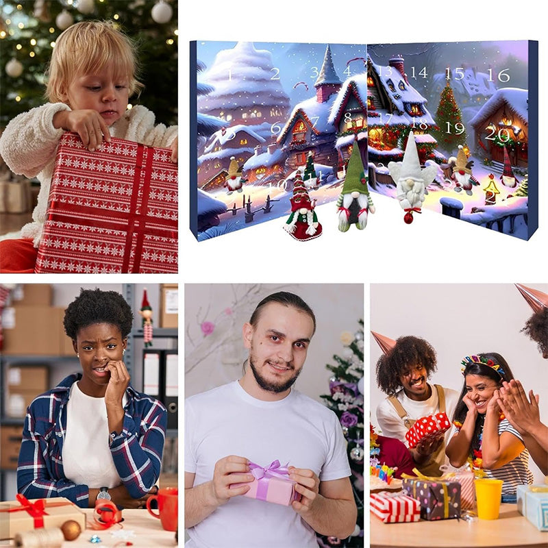 WINTERWHISP 2025 – Handgemachter Plüsch-Wichtel-Adventskalender für festliche Erinnerungen