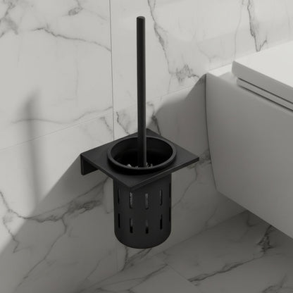 GOLDLOO – Wandmontiertes WC-Bürstenset mit Halterung in gebürstetem Gold 0