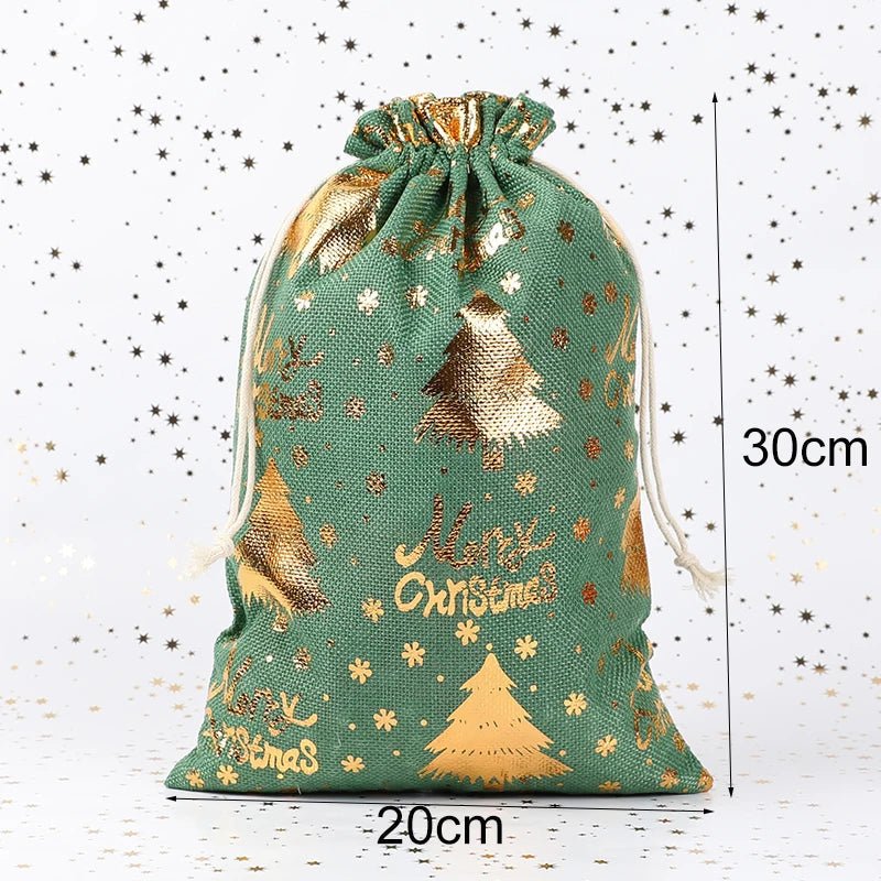 GREENBLOOM – Öko-Jute-Geschenktüten für natürlichen Weihnachtszauber 5