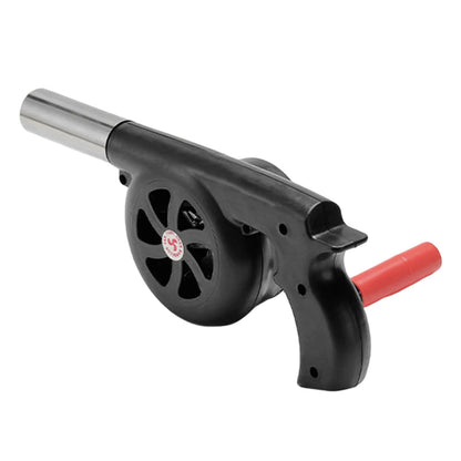 BBQWind Fan - Portable hand crank barbecue fan for easy outdoor firing up