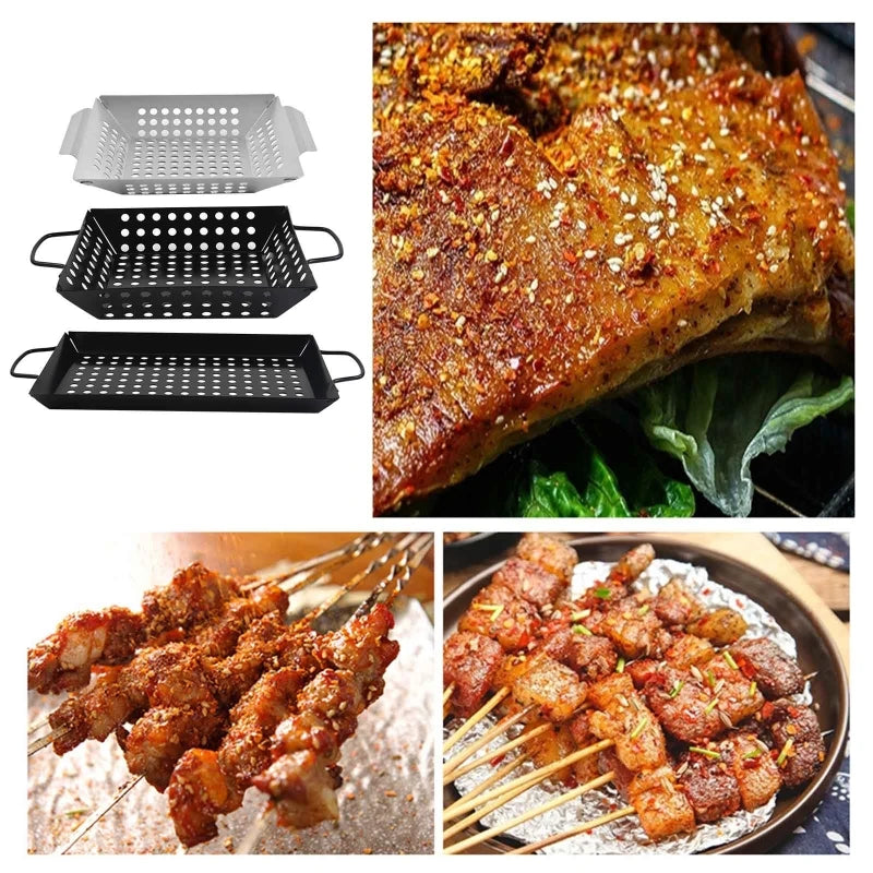 GrillMaster Basket - non-stick grill basket for even BBQ cooking