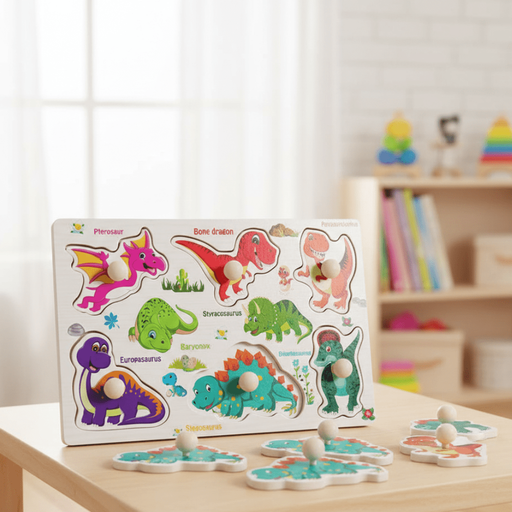 GRIPPLAY – Montessori-Greifbrett-Puzzle zur Förderung der Feinmotorik 0