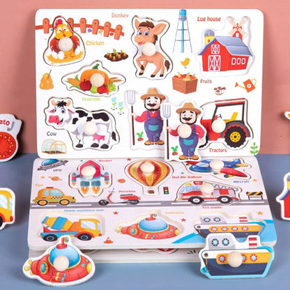 GRIPPLAY – Montessori-Greifbrett-Puzzle zur Förderung der Feinmotorik 2