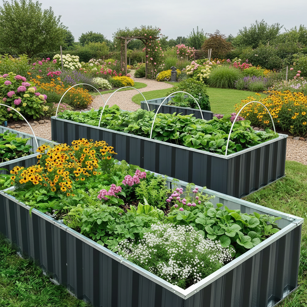 GROWEDGE – Premium-Hochbeet aus verzinktem Stahl 0