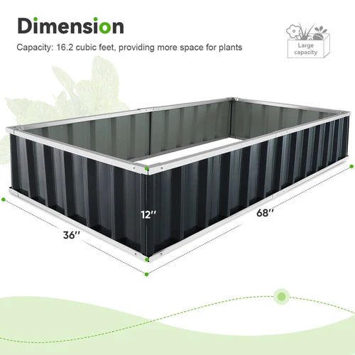 GROWEDGE – Premium-Hochbeet aus verzinktem Stahl 5