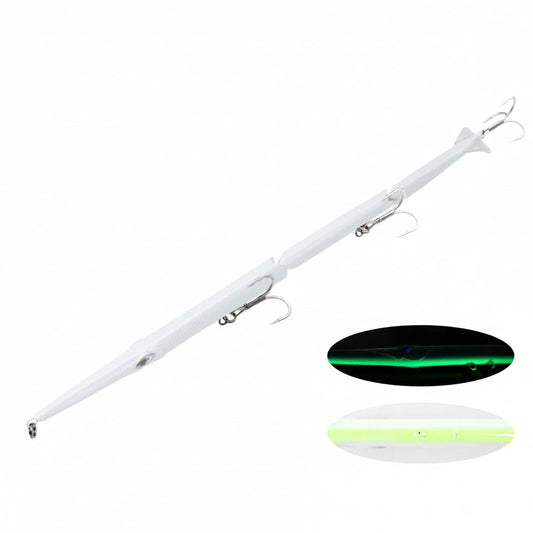 Gelenk-Bleistiftköder 255 mm für Barrakuda & Wolfsbarsch – Hochwertige Kunstköder mit Paddle Tail und Segmentiertem Design 10