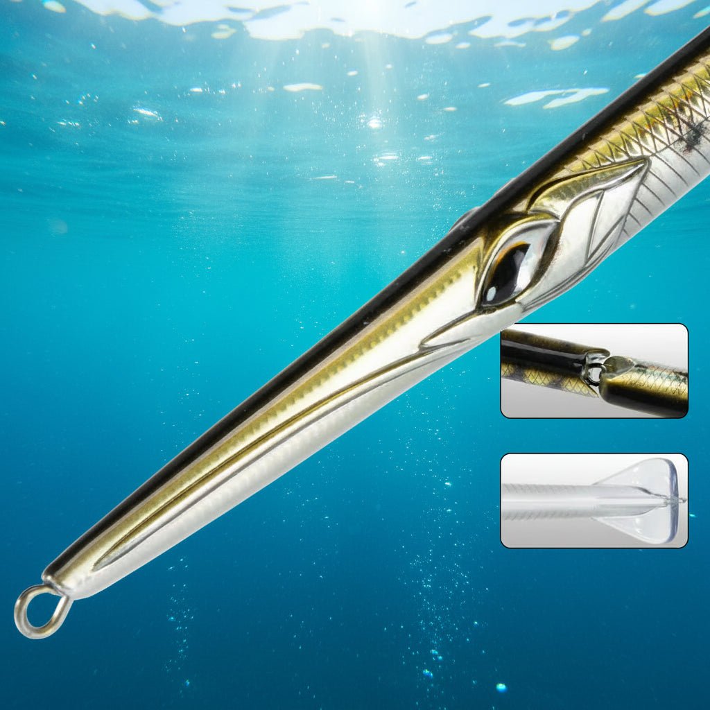 Gelenk-Bleistiftköder 255 mm für Barrakuda & Wolfsbarsch – Hochwertige Kunstköder mit Paddle Tail und Segmentiertem Design 4