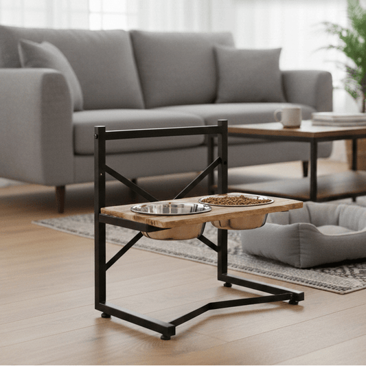 WELLBOWL STATION – Stazione di alimentazione ergonomica per cani con ciotole in acciaio inox