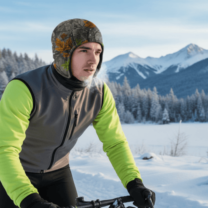 CYCLOTHERM – Gorro doble de forro polar con protección para orejas para ciclismo al aire libre y deportes de invierno