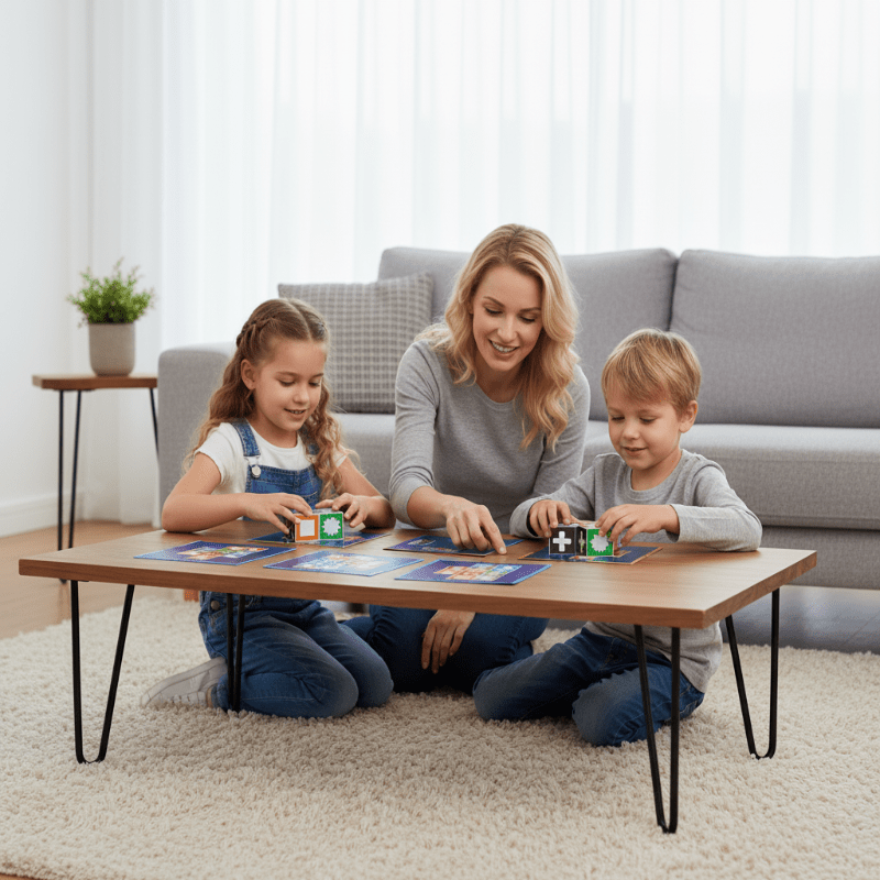 MINDMATCH – 60 Karten Muster-Matching-Spiel mit 20 bunten Blöcken für Kinder & Familien