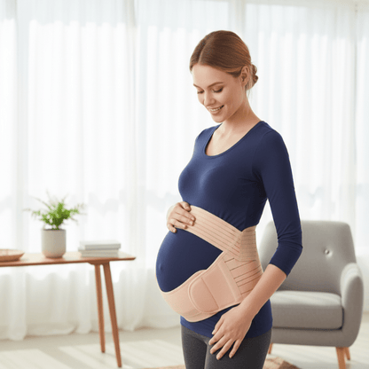 BUMBELLA – 3-in-1 Pregnancy Support Belt for Comfort & Stability, Adjustable & Breathable