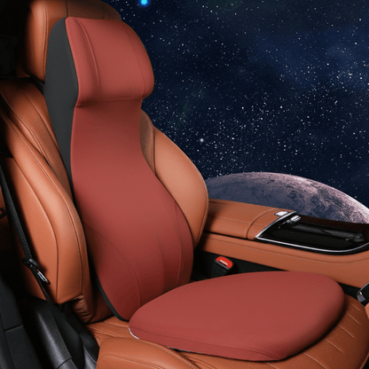 ERGOCARVE – Integrierte Auto-Nacken- & Lendenstütze aus Memory Foam