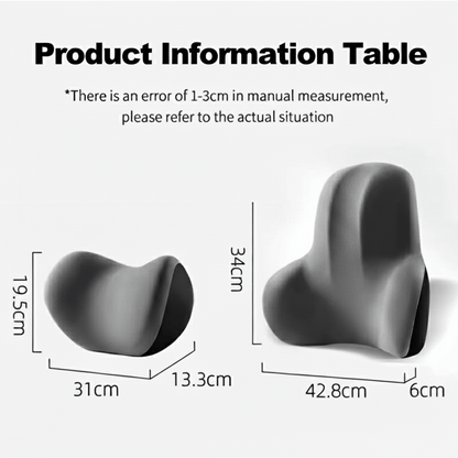 AUTOERGON – Memory Foam Auto-Nacken- & Lendenstütze für ergonomischen Sitzkomfort