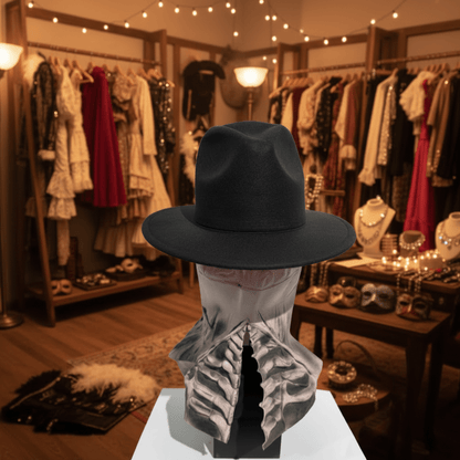 DREADSKULL – Realistische skelettenmasker met hoed voor ultieme Halloween-transformatie