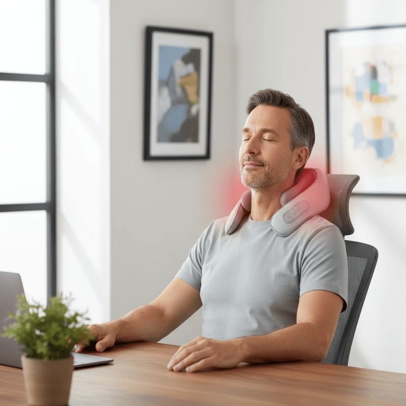 TRAPESHIELD – Elektrisches Shiatsu-Nacken- & Trapezmuskel-Massagegerät für tiefen Druck