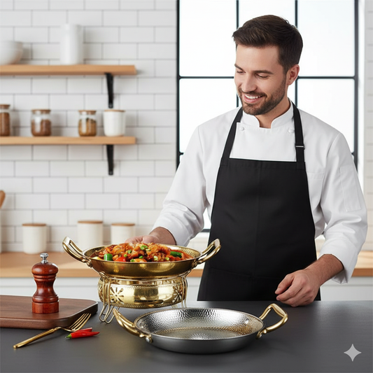 BRATMEISTER – Hammered stainless steel pot for pans, sauces & versatile cooking
