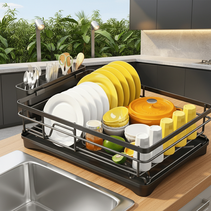 FLOWRACK - Dish Drying Rack - Modern Design for Efficient Drying