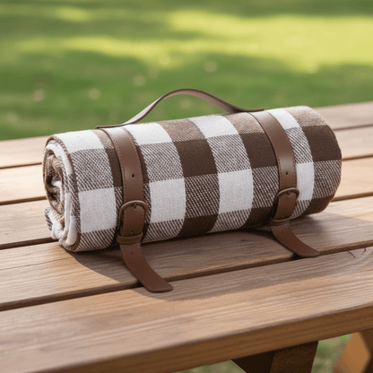 TRAILCOVER – Coperta da picnic robusta per esterni con strato idrorepellente e formato pieghevole compatto