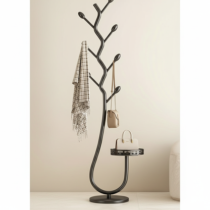 NordLign Standing Coat Rack | Minimalist Wooden Coat Stand for Modern Interiors